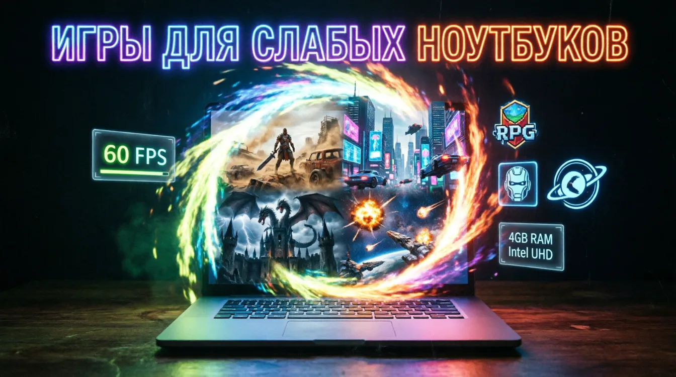 Игры для слабых ноутбуков — полный гид 2026